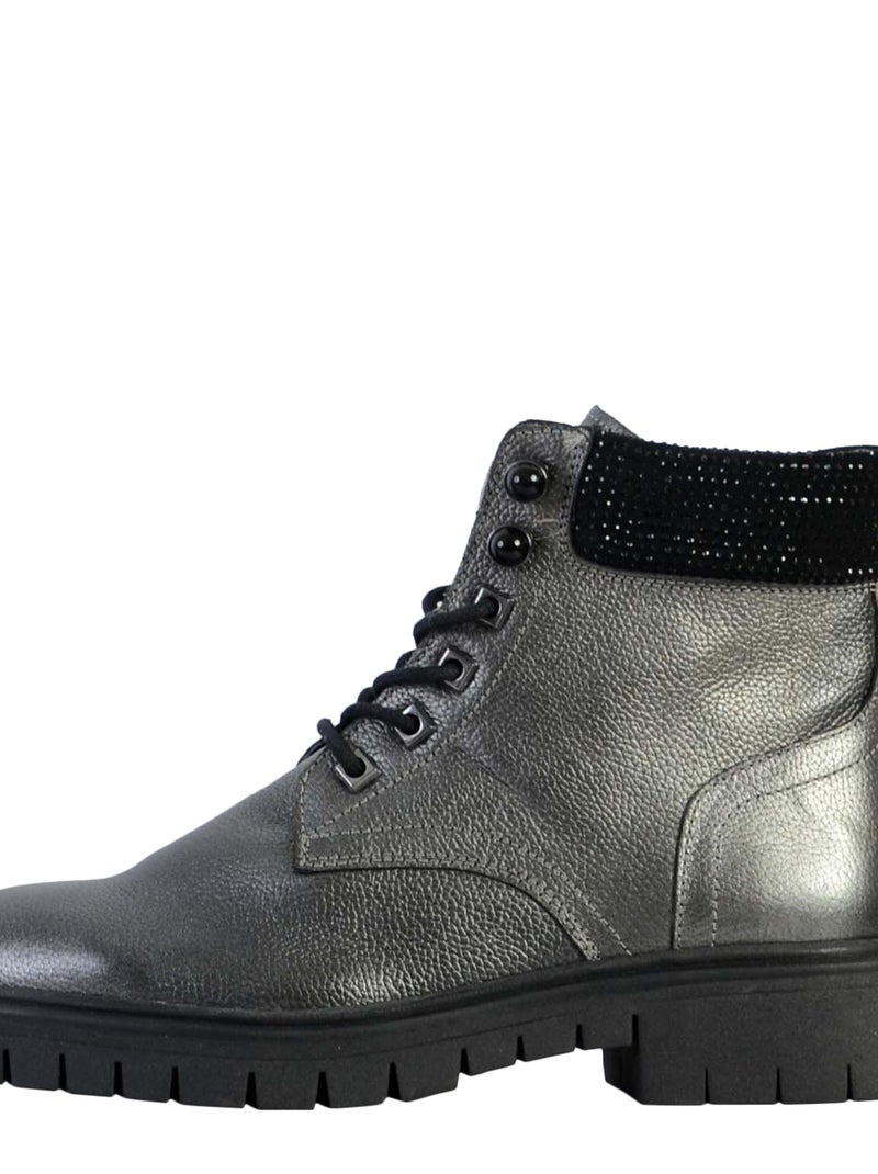 Bottine Cuir Kaporal Zalma Gris - Kiabi