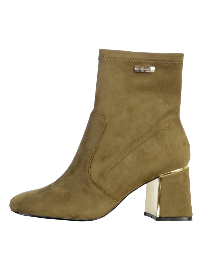 Bottine Cuir Les Tropeziennes Dam Bleu Kaki - Kiabi