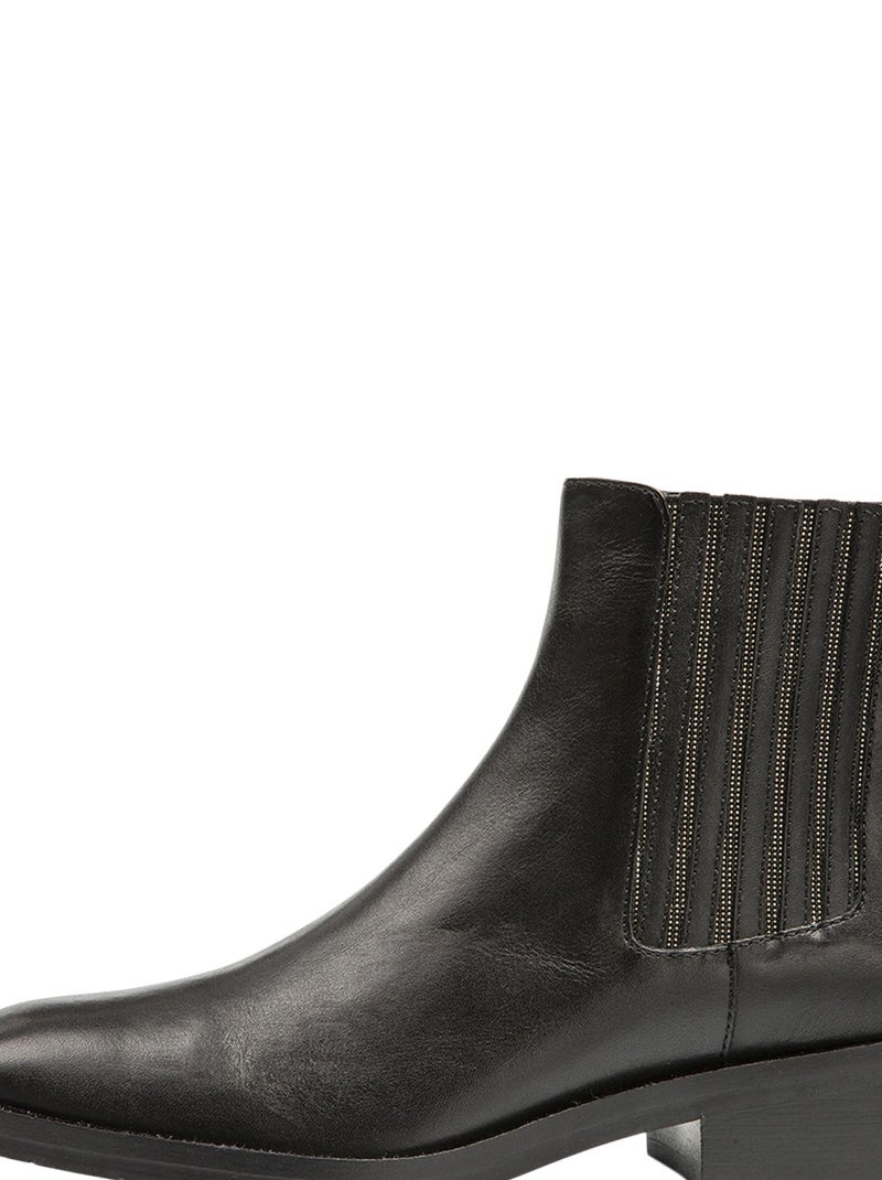 Bottine Cuir Les Tropeziennes Lukazel Noir - Kiabi