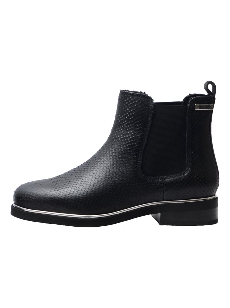 Bottine Cuir Les Tropeziennes Micky Noir - Kiabi