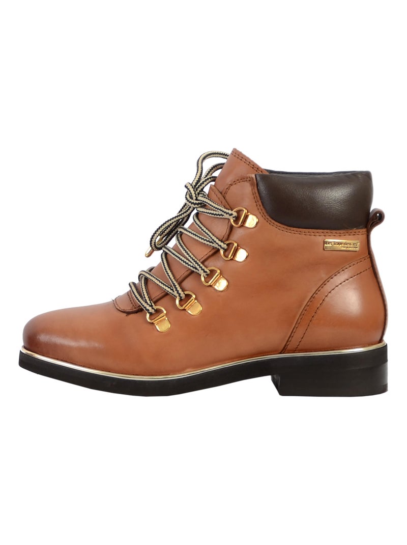 Bottine Cuir Les Tropeziennes Moony Marron - Kiabi