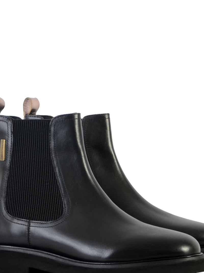Bottine Cuir Les Tropeziennes Par M.Belarbi Loom Noir - Kiabi