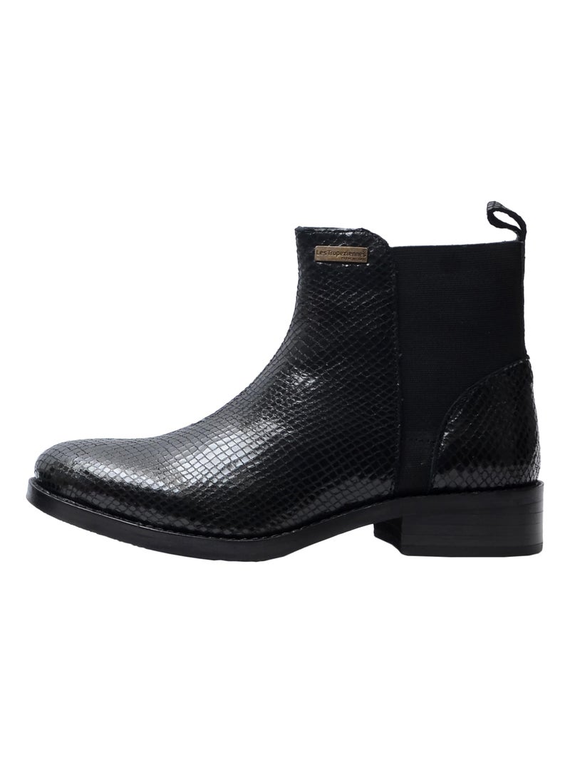 Bottine Cuir Les Tropeziennes Winny Noir - Kiabi