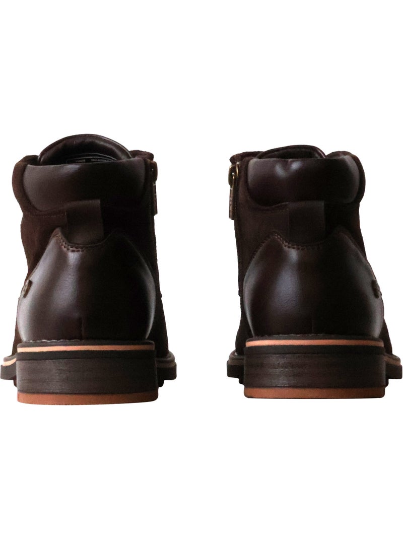 Bottine cuir montante xti Marron - Kiabi