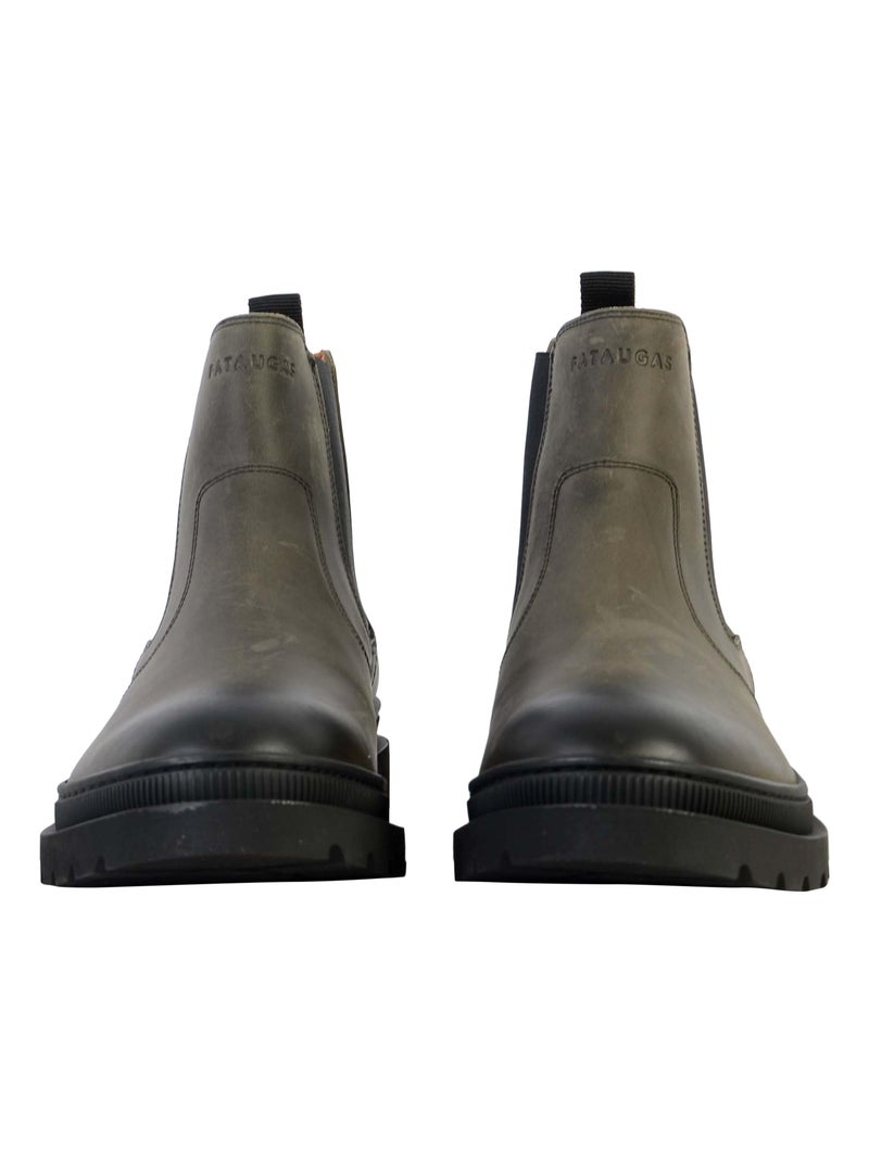 Bottine Cuir Pataugas Vitus Gris - Kiabi