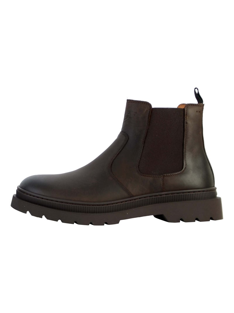 Bottine Cuir Pataugas Vitus Marron - Kiabi