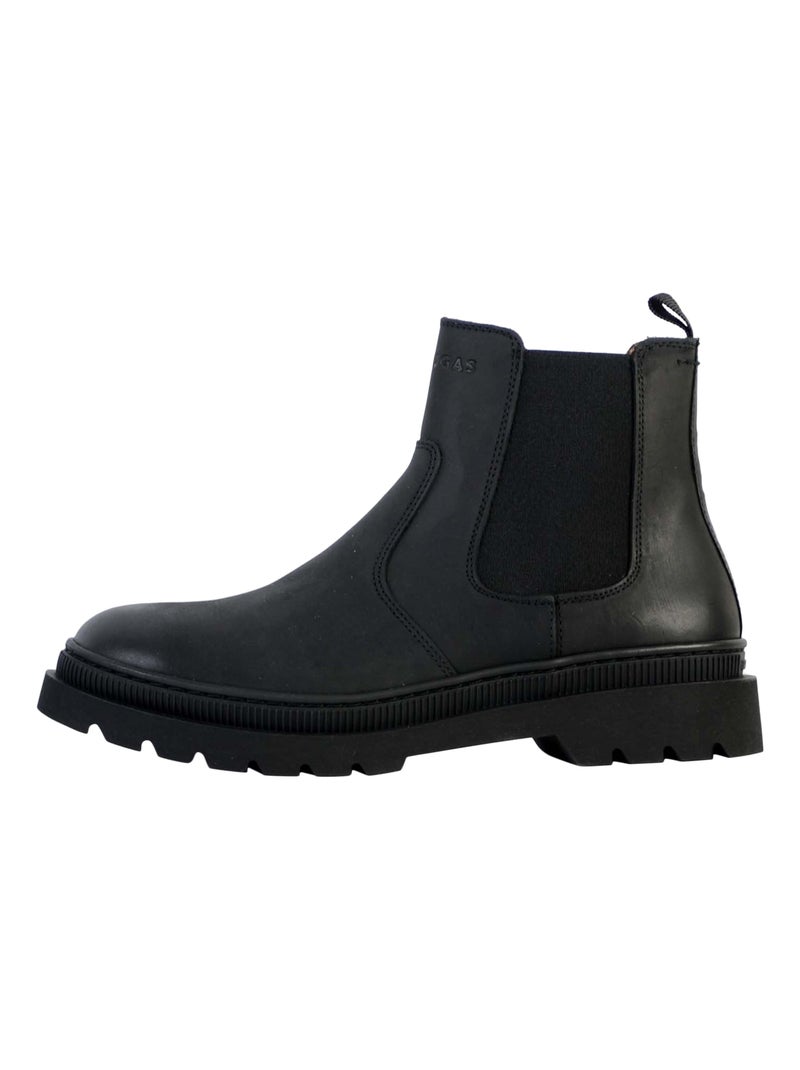 Bottine Cuir Pataugas Vitus Noir - Kiabi