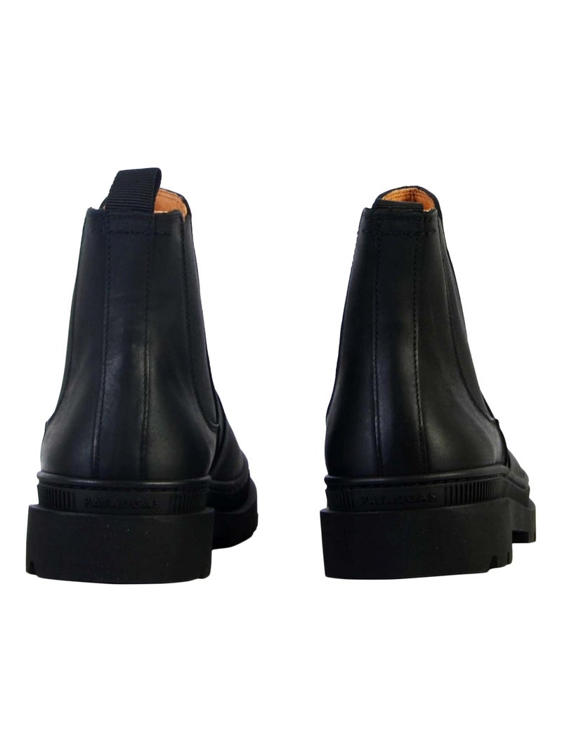 Bottine Cuir Pataugas Vitus Noir - Kiabi