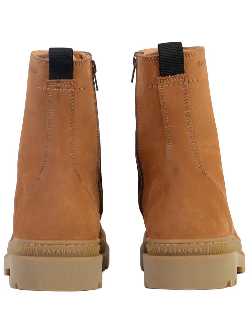Bottine Cuir Pataugas Wanda Marron - Kiabi