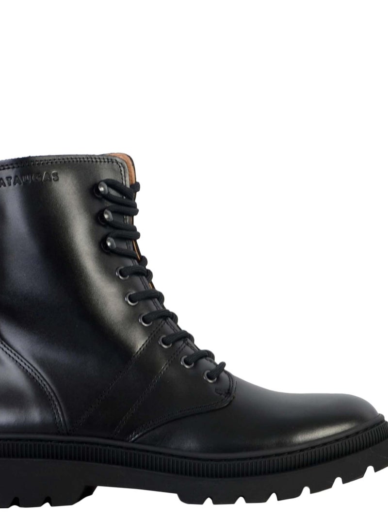 Bottine Cuir Pataugas Wanda Noir - Kiabi
