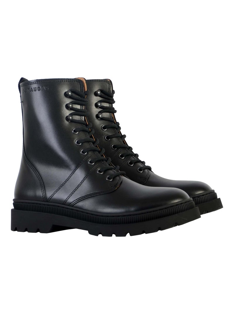 Bottine Cuir Pataugas Wanda Noir - Kiabi