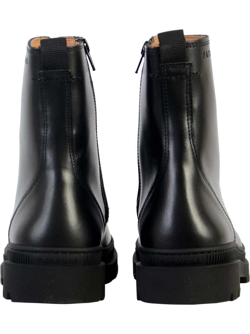 Bottine Cuir Pataugas Wanda Noir - Kiabi
