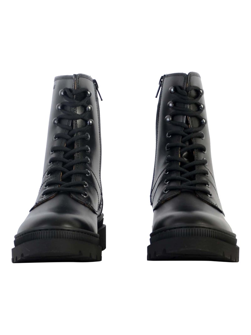 Bottine Cuir Pataugas Wanda Noir - Kiabi