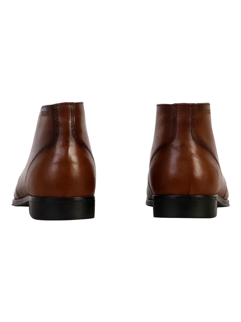 Bottine Cuir Redskins Absent Marron - Kiabi