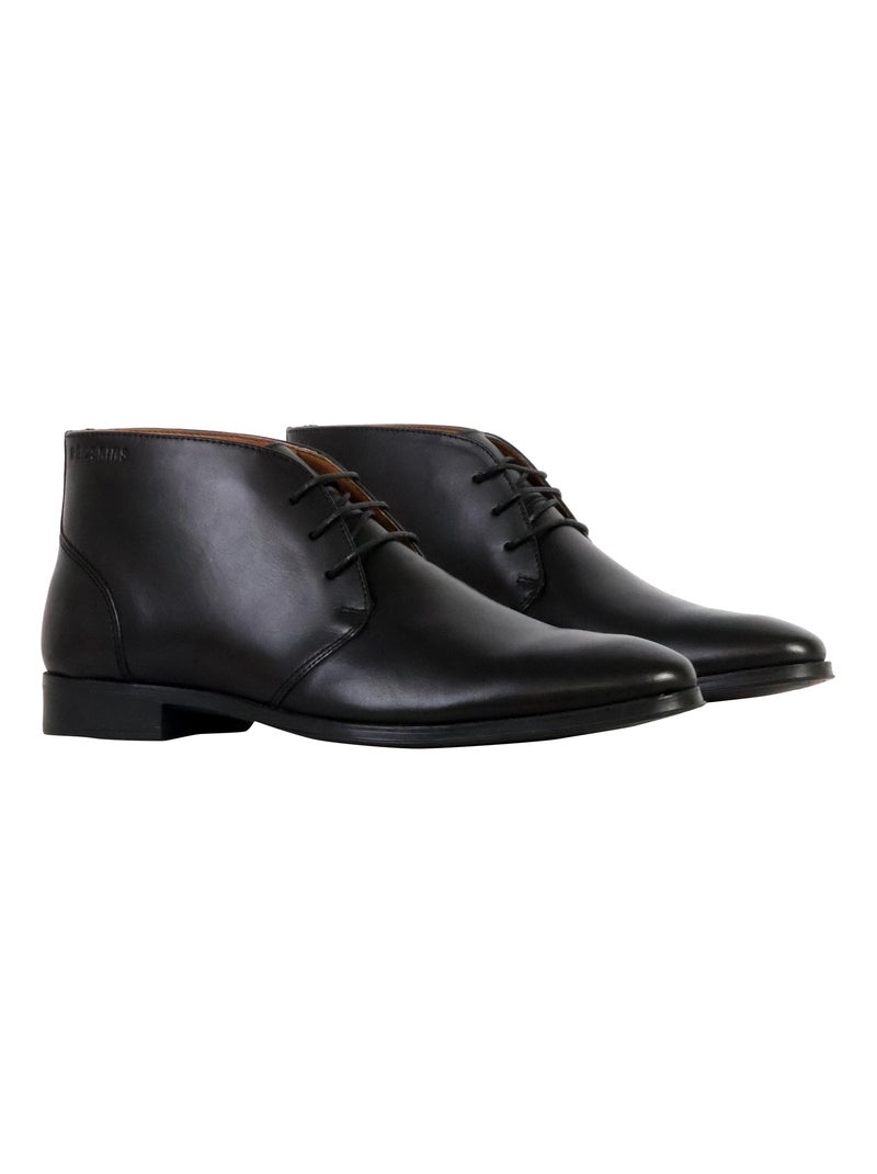 Bottine Cuir Redskins Absent Noir - Kiabi