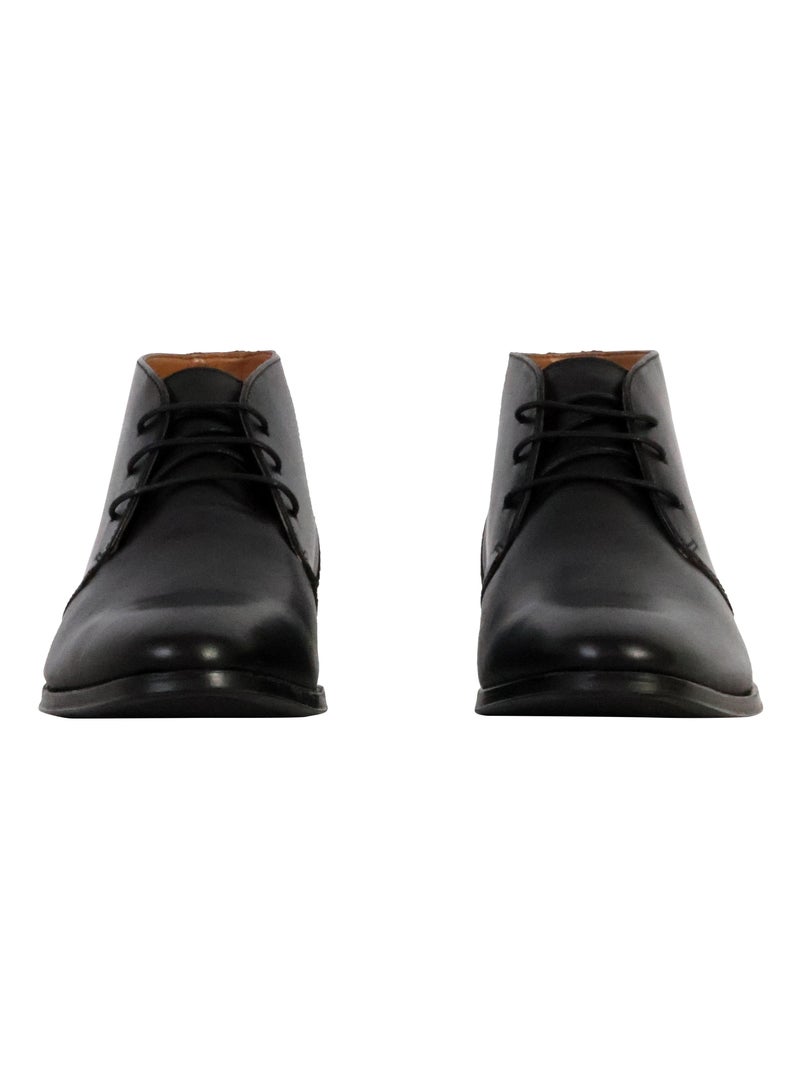 Bottine Cuir Redskins Absent Noir - Kiabi
