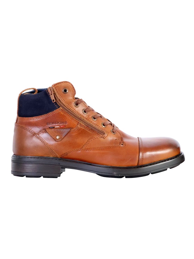 Bottine Cuir Redskins Country Marron - Kiabi