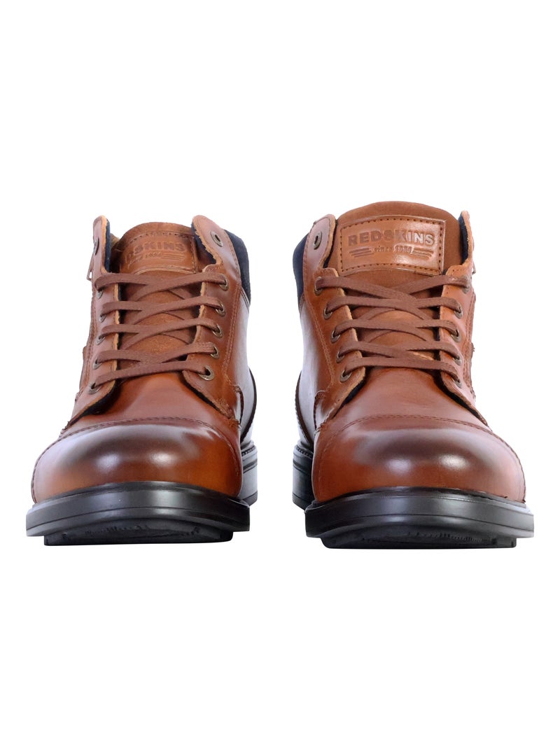 Bottine Cuir Redskins Country Marron - Kiabi