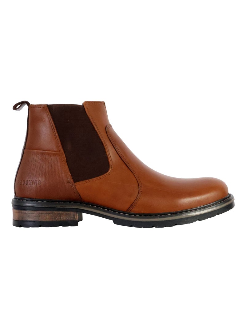 Bottine Cuir Redskins Elster Marron - Kiabi