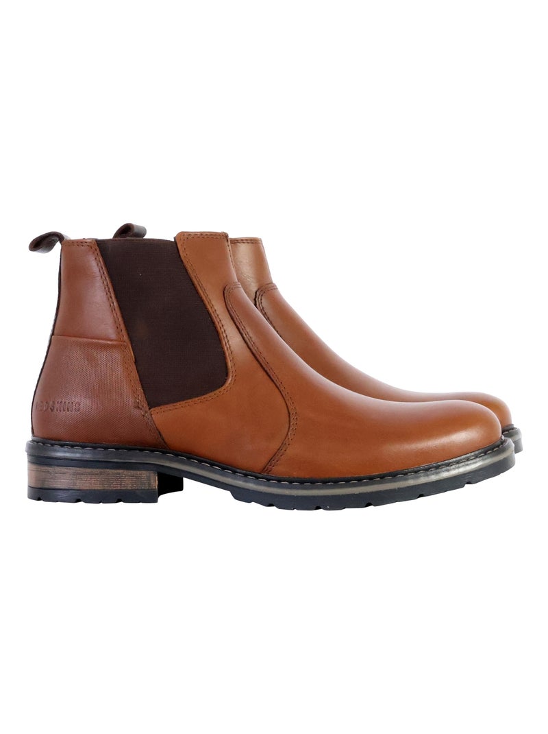 Bottine Cuir Redskins Elster Marron - Kiabi