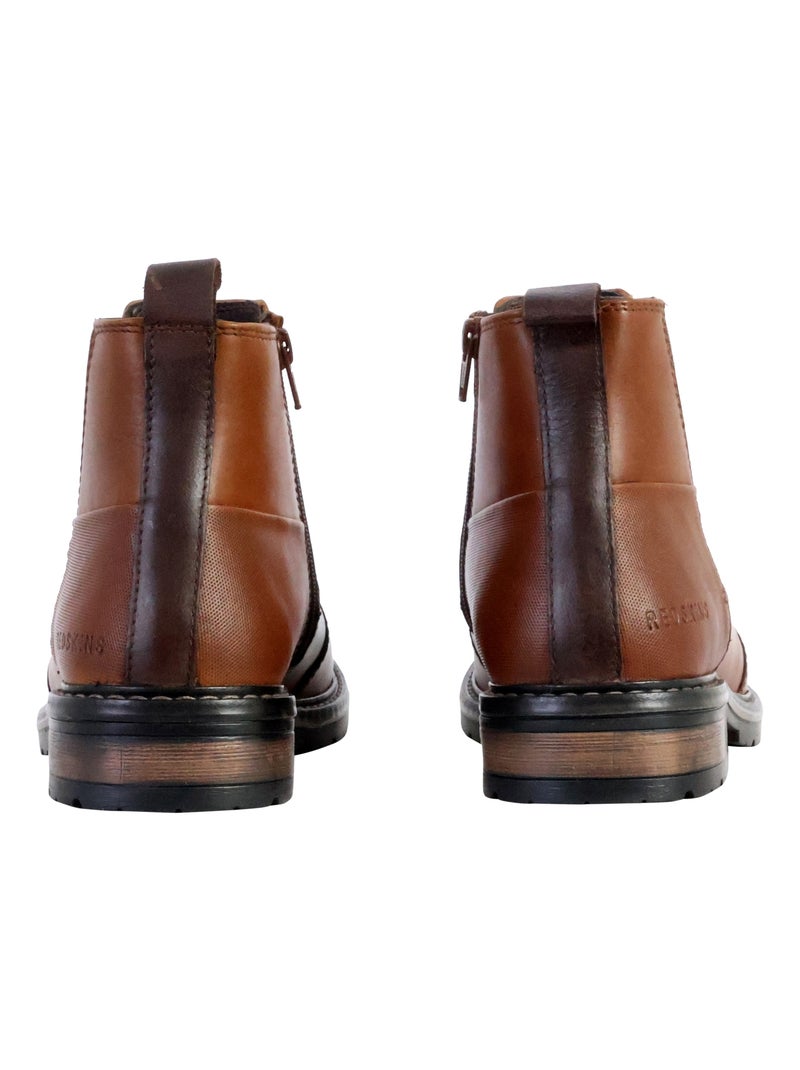 Bottine Cuir Redskins Elster Marron - Kiabi