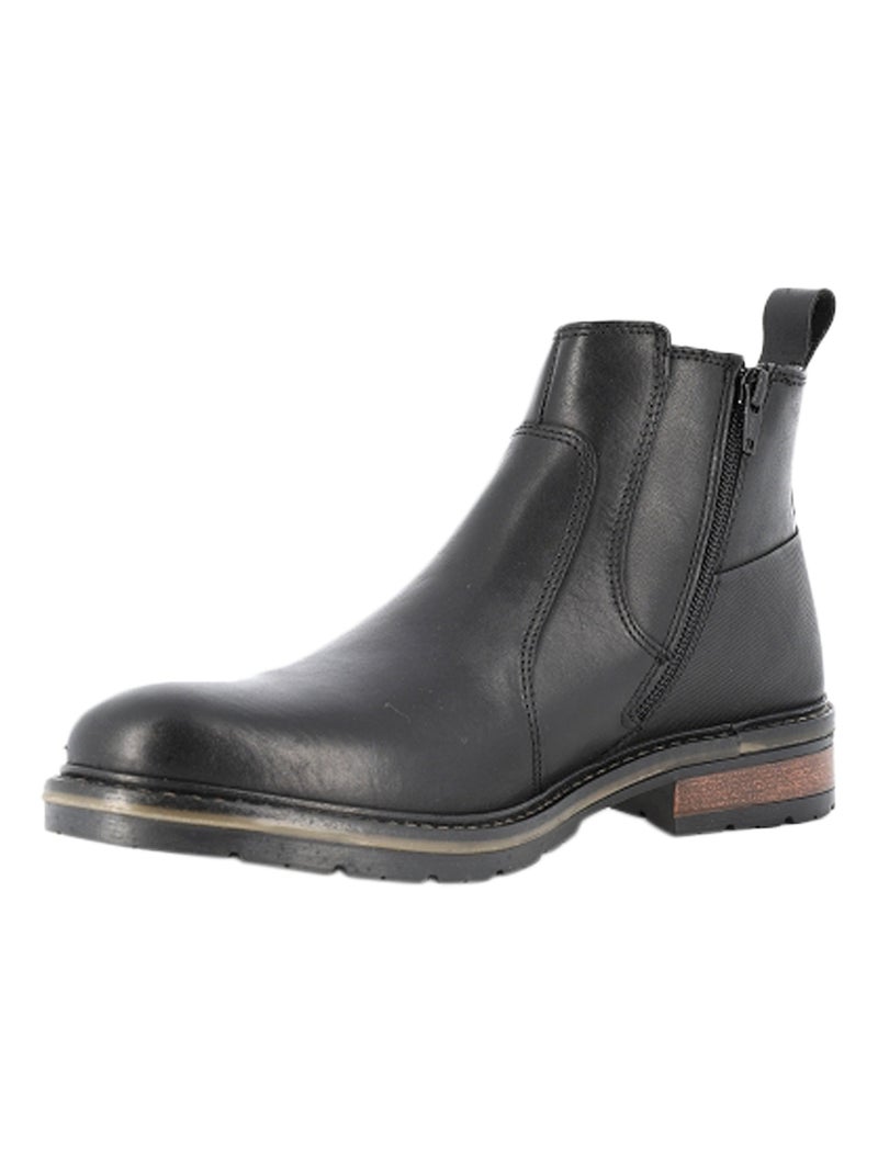 Bottine Cuir Redskins Elster Noir - Kiabi