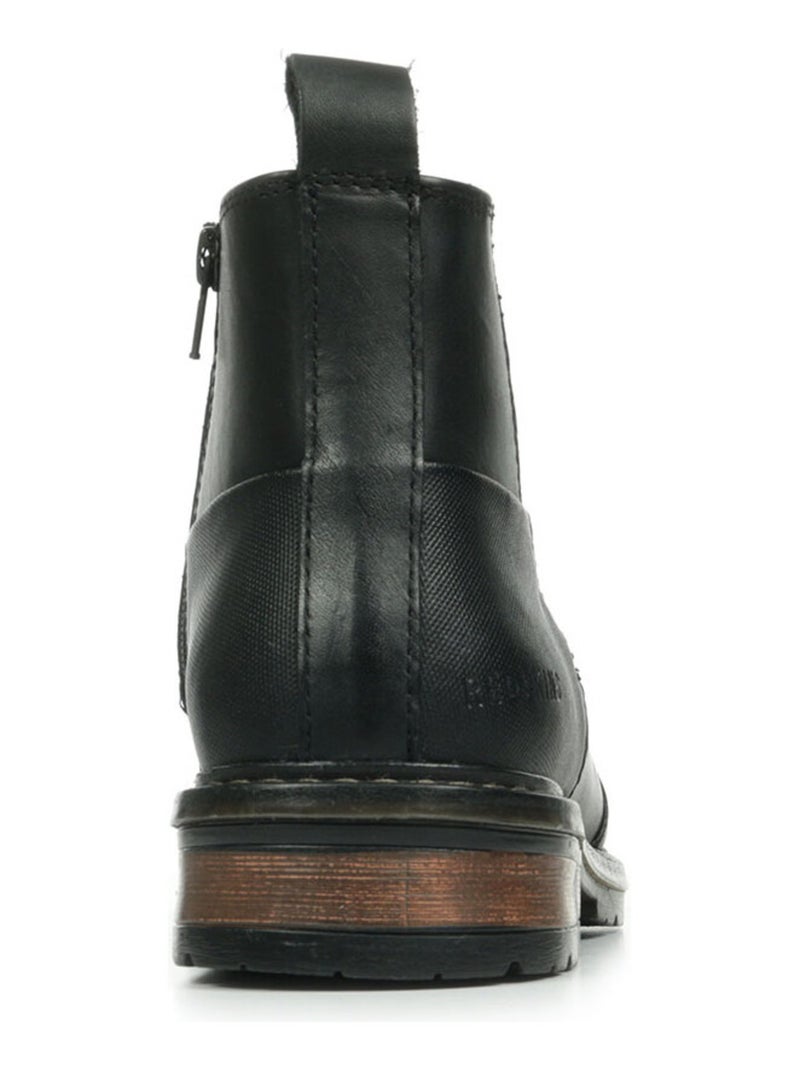 Bottine Cuir Redskins Elster Noir - Kiabi
