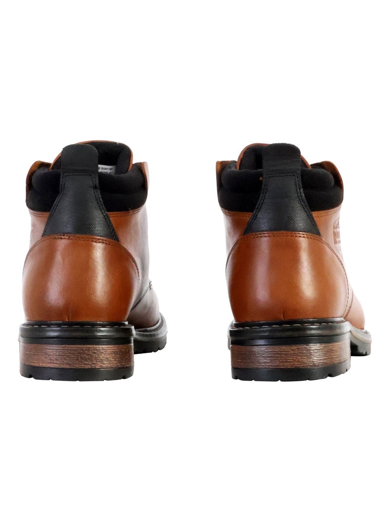 Bottine Cuir Redskins Equilibre Marron - Kiabi