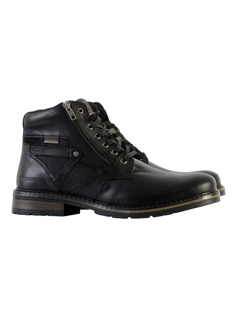 Bottine Cuir Redskins Eternel Noir - Kiabi