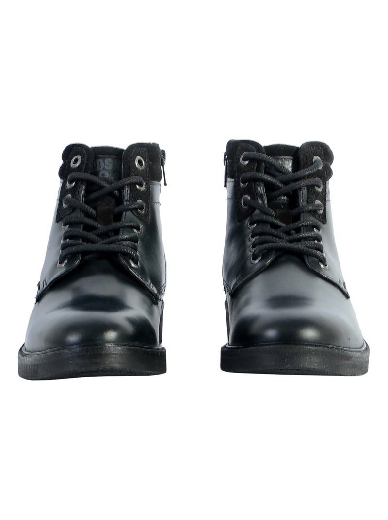 Bottine Cuir Redskins Jabor Noir - Kiabi