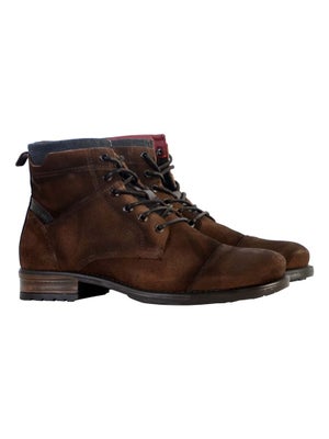 Bottines Redskins ELSTER Pour Homme - Marron, Cuir, Talon 2,5 Cm
