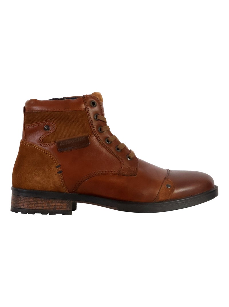Bottine Cuir Redskins Nitro 2 Marron - Kiabi