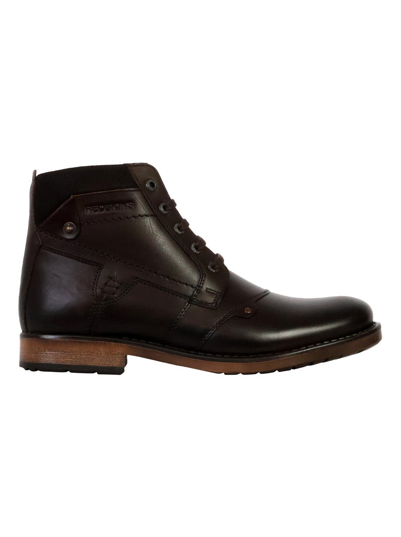 Bottine Cuir Redskins Noyant Marron - Kiabi