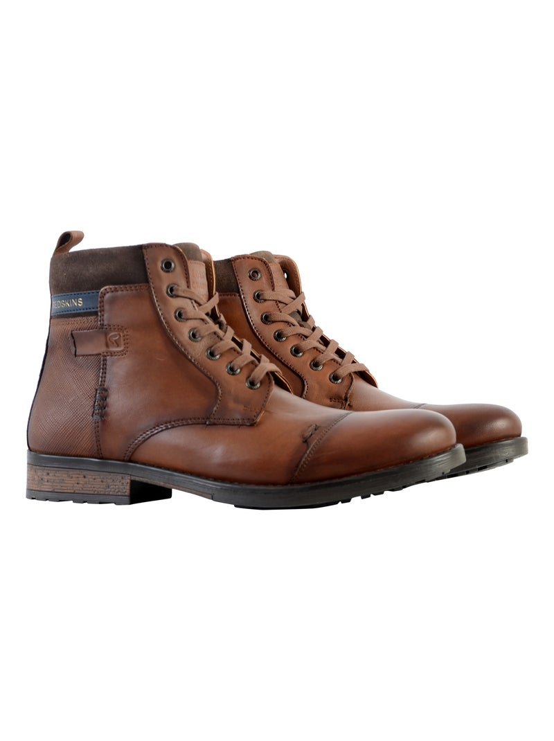 Bottine Cuir Redskins Spicy Marron - Kiabi