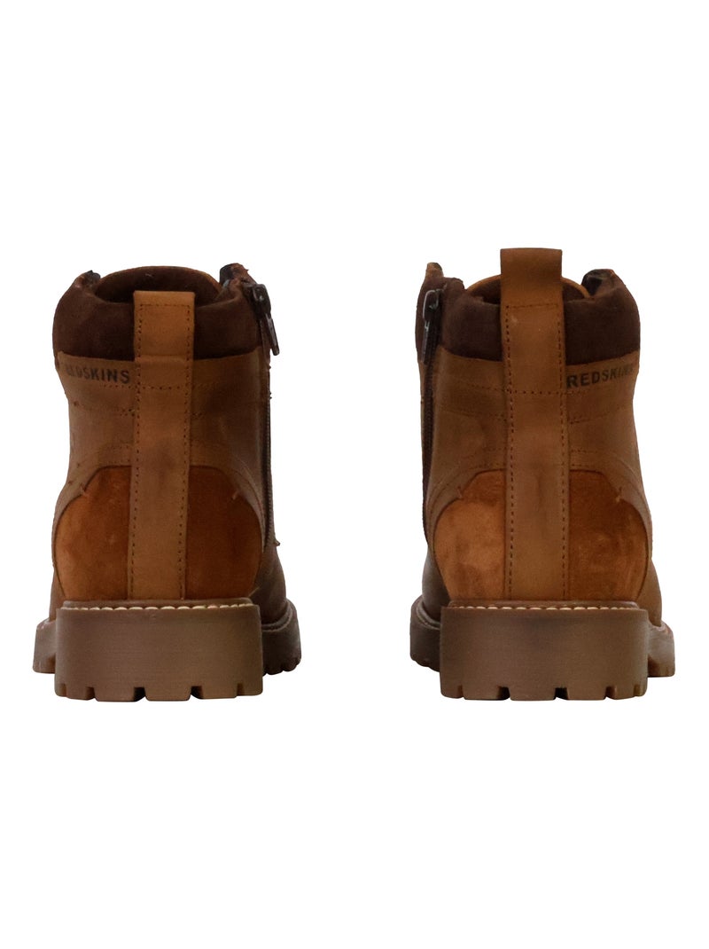 Bottine Cuir Redskins Talcott Marron - Kiabi