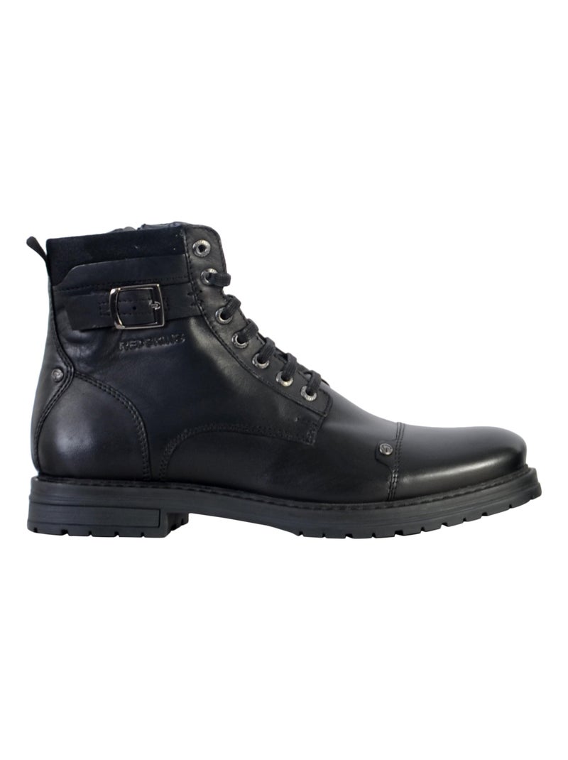 Bottine Cuir Redskins Tendance Noir - Kiabi