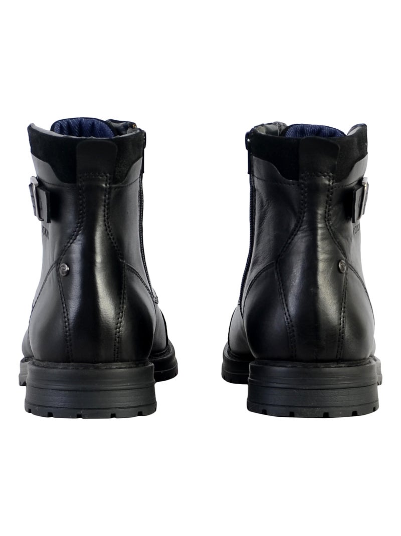 Bottine Cuir Redskins Tendance Noir - Kiabi