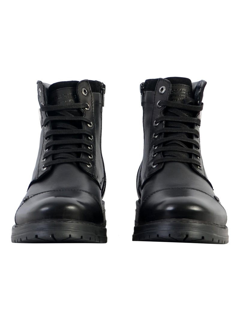 Bottine Cuir Redskins Tendance Noir - Kiabi