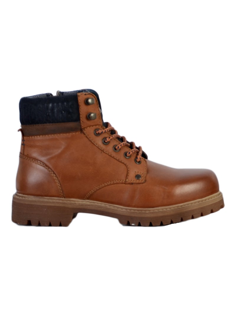 Bottine Cuir Redskins Upside Marron - Kiabi