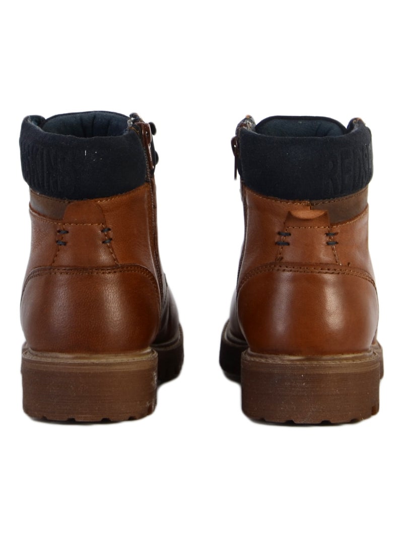 Bottine Cuir Redskins Upside Marron - Kiabi