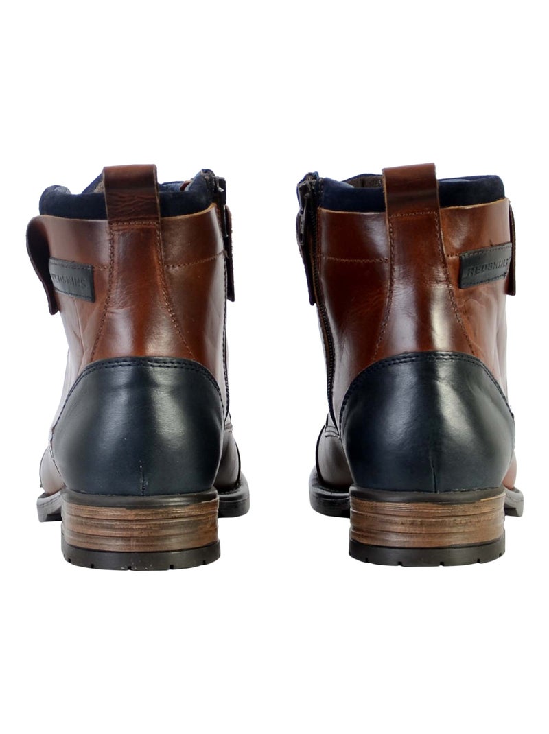 Bottine Cuir Redskins Yedos Bleu - Kiabi