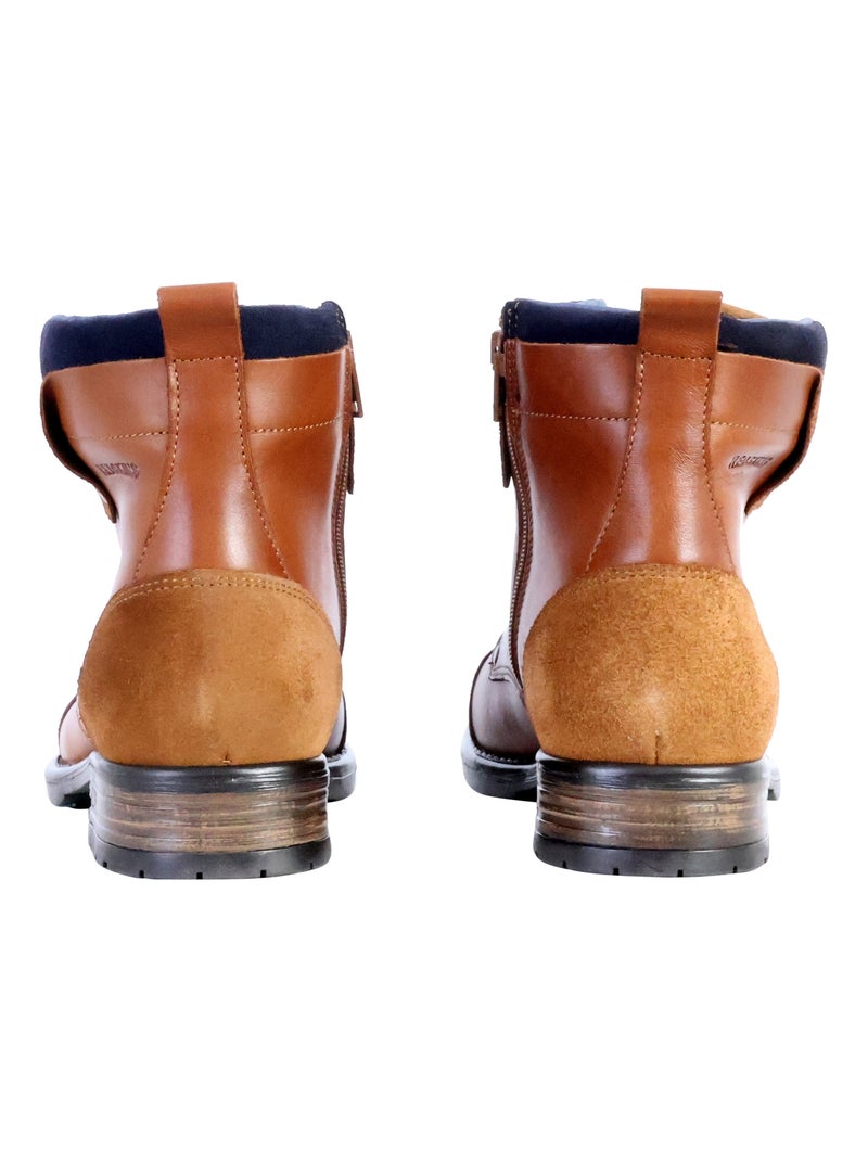 Bottine Cuir Redskins Yedos Marron - Kiabi