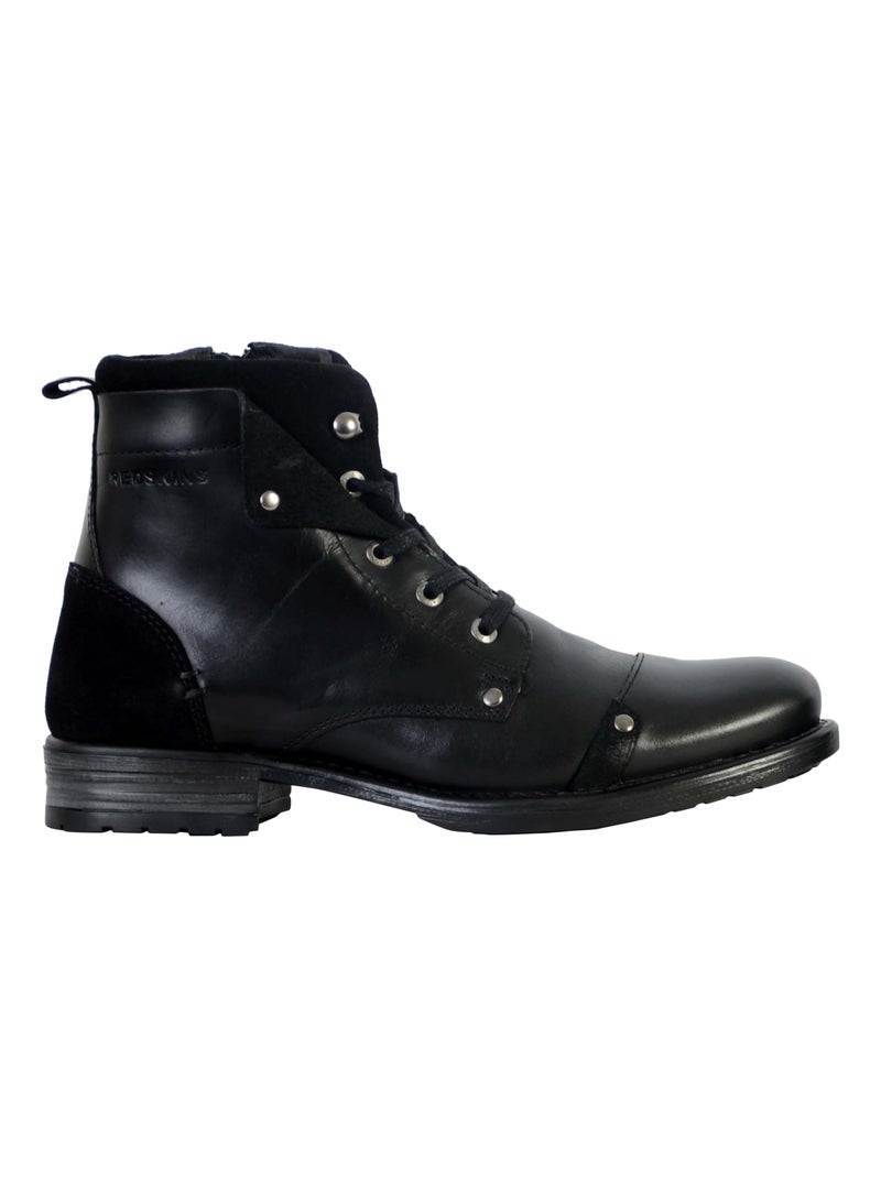 Bottine Cuir Redskins Yedos Noir - Kiabi