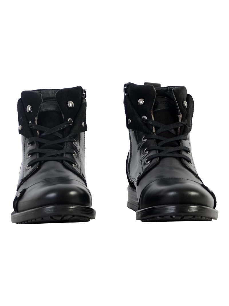 Bottine Cuir Redskins Yedos Noir - Kiabi