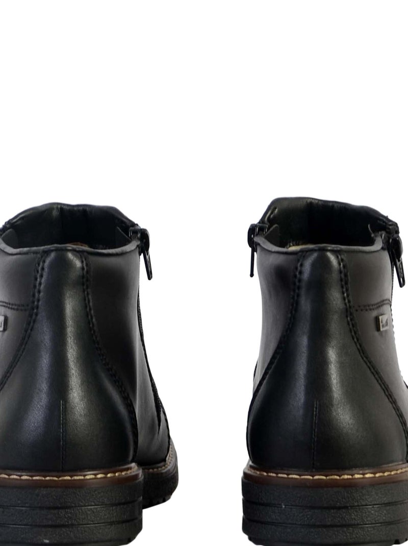 Bottine Cuir Rieker Clarino Noir - Kiabi