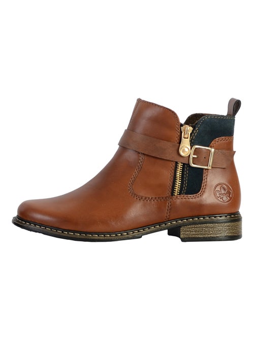 Bottine Cuir Rieker Lugano - Kiabi Bottine Cuir Rieker Lugano - Kiabi