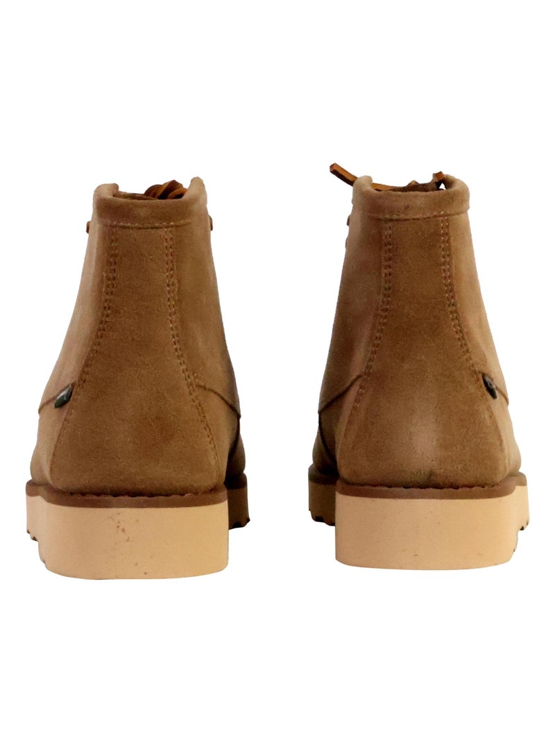 Bottine Cuir Sebago Tala Mid Suede Beige - Kiabi