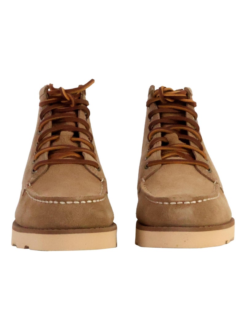 Bottine Cuir Sebago Tala Mid Suede Beige - Kiabi