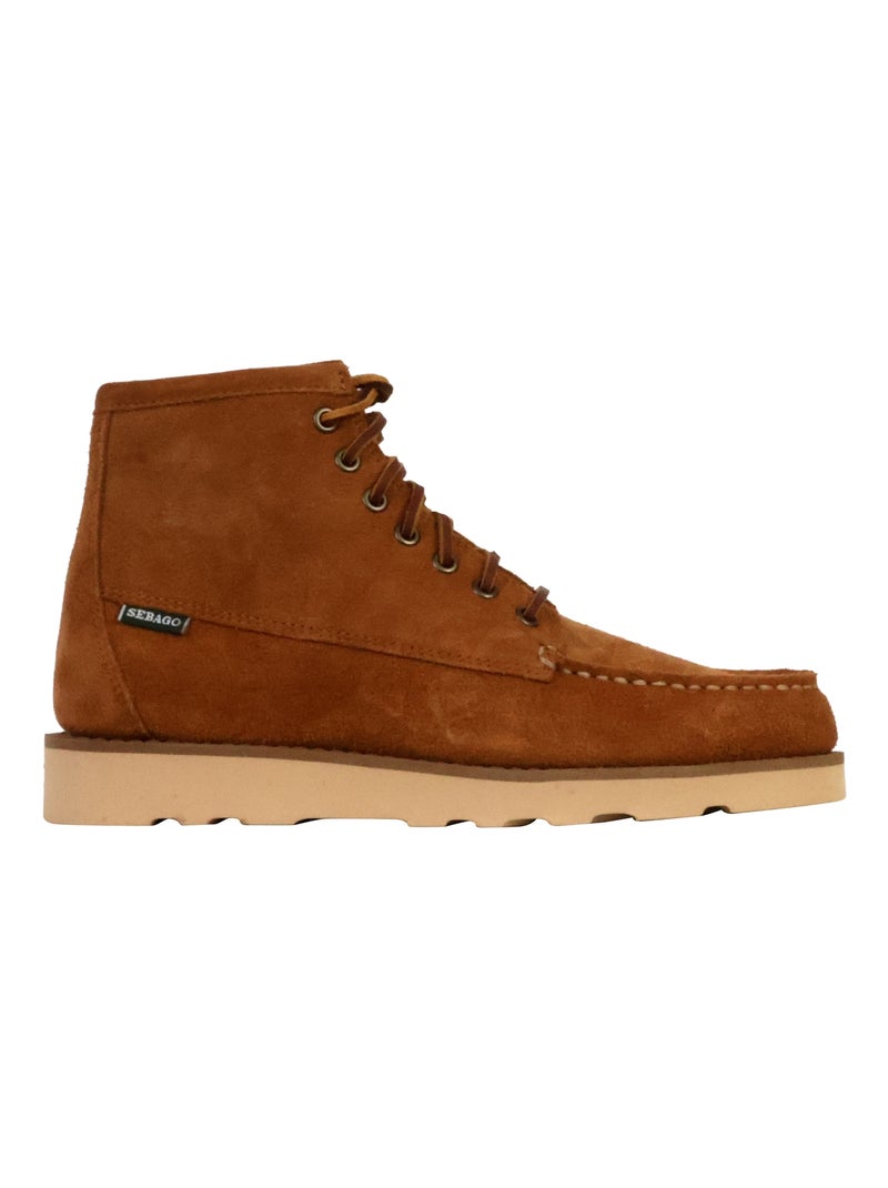 Bottine Cuir Sebago Tala Mid Suede Marron - Kiabi