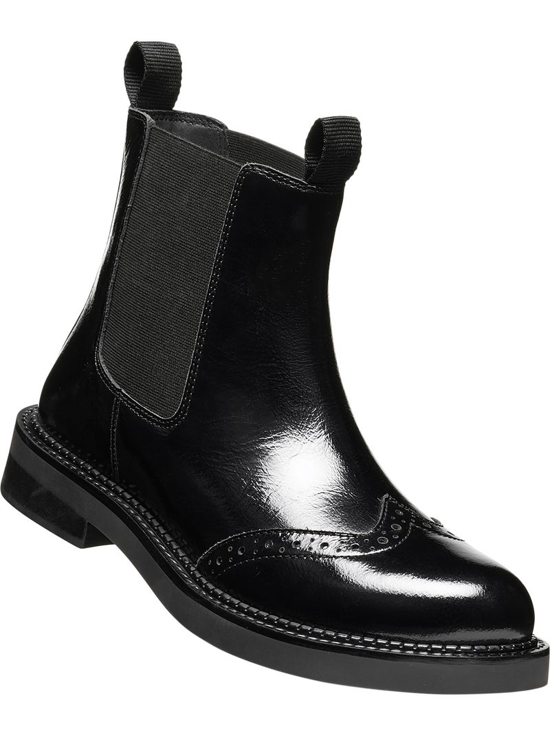 Bottine cuir serilda geox Noir - Kiabi